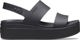 Γυναικεία αθλητικά σανδάλια Crocs Brooklyn Low Wedge μαύρα μ. 36.5