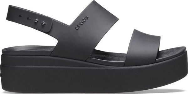 Crocs Crocs γυναικεία σανδάλια Brooklyn Low Wedge μαύρα 206453 060 42-43