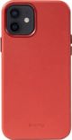 Crong Crong Essential Cover Magnetic - Θήκη από δέρμα για iPhone 12 / iPhone 12 Pro MagSafe (κόκκινο)