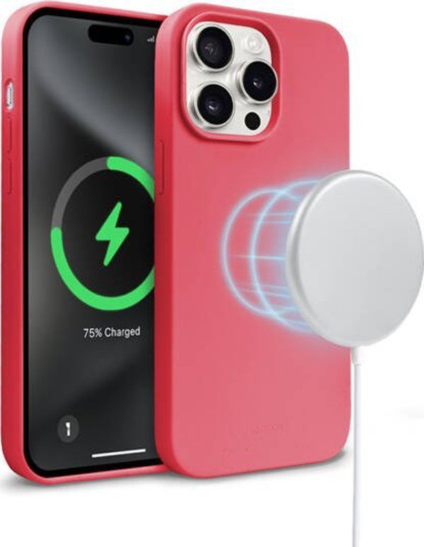 Crong Crong Color Cover Magnetic - Θήκη iPhone 15 Pro Max MagSafe (ροζ)