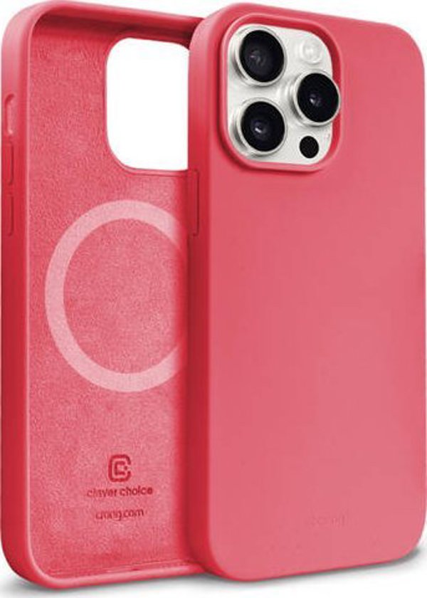 Crong Crong Color Cover Magnetic - Θήκη iPhone 15 Pro Max MagSafe (ροζ)
