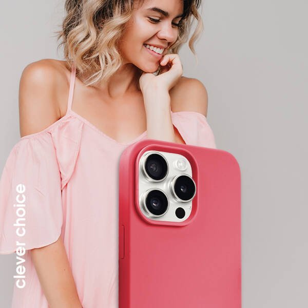 Crong Crong Color Cover Magnetic - Θήκη iPhone 15 Pro Max MagSafe (ροζ)