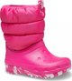 Crocs Classic Neo Puff Boot Παιδικές Μπότες, Ροζ, Μέγεθος 29/30