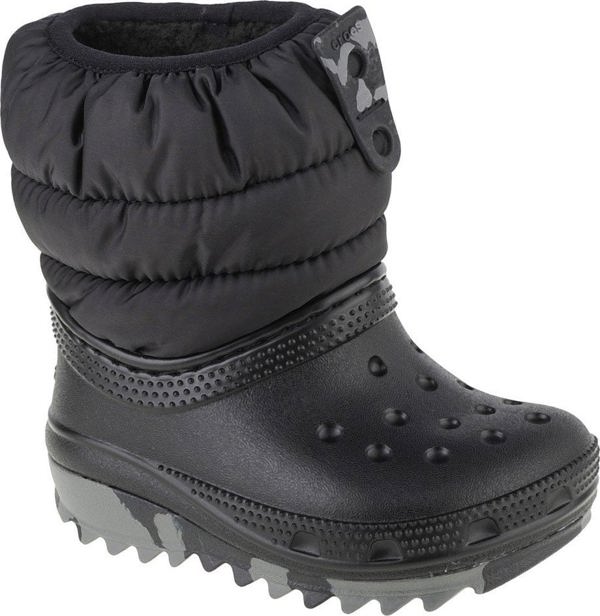 Crocs Crocs Classic Neo Puff Μπότα Νήπιο 207683-001 Μαύρο 24/25