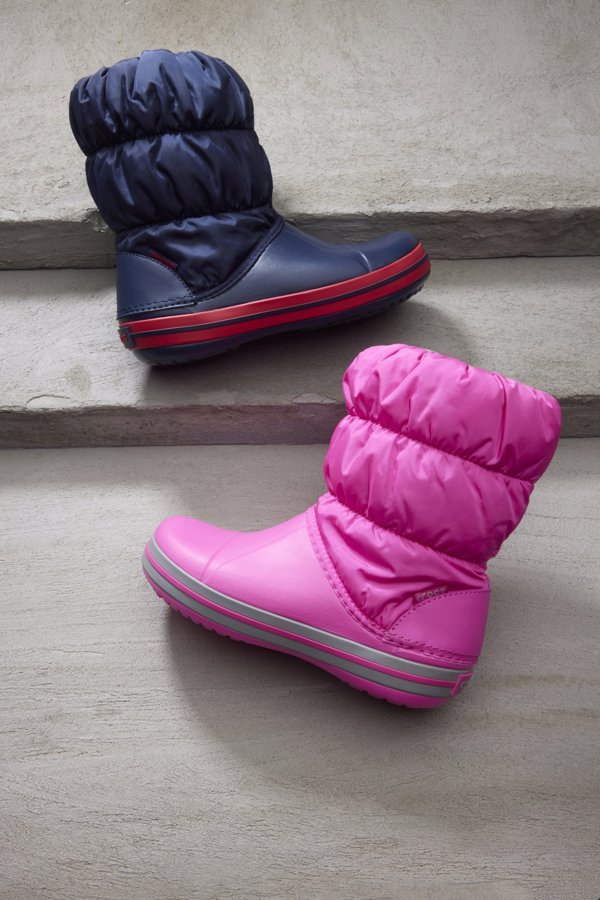 Crocs Crocs Winter Puff Boot Παιδικά 14613-6TR Ροζ 33/34