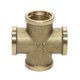 Σταυρωτός Σύνδεσμος TDM Brass 1/2" V/V/V/V Ορειχάλκινος