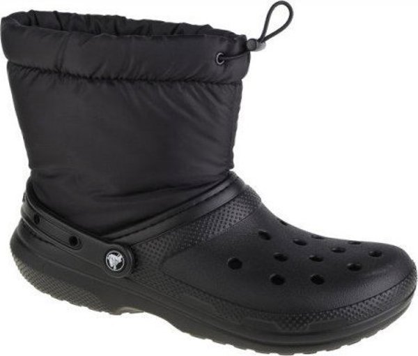 Crocs Classic Lined Neo Puff Boot Γυναικείες Μπότες Χιονιού, Μαύρες, Μέγεθος 36/37