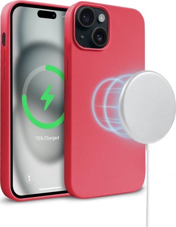 Crong Crong Color Cover Magnetic - Θήκη iPhone 15 Plus MagSafe (ροζ)