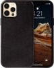 Crong Crong Essential Cover Magnetic - Θήκη από δέρμα iPhone 12 Pro Max MagSafe (μαύρο)