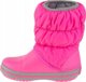 Crocs Winter Puff Boot Παιδικές Χειμερινές Μπότες Ροζ, Μέγεθος 24/25