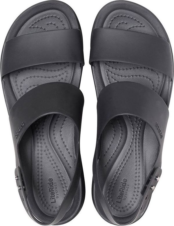 Γυναικεία αθλητικά σανδάλια Crocs Brooklyn Low Wedge μαύρα 39-40