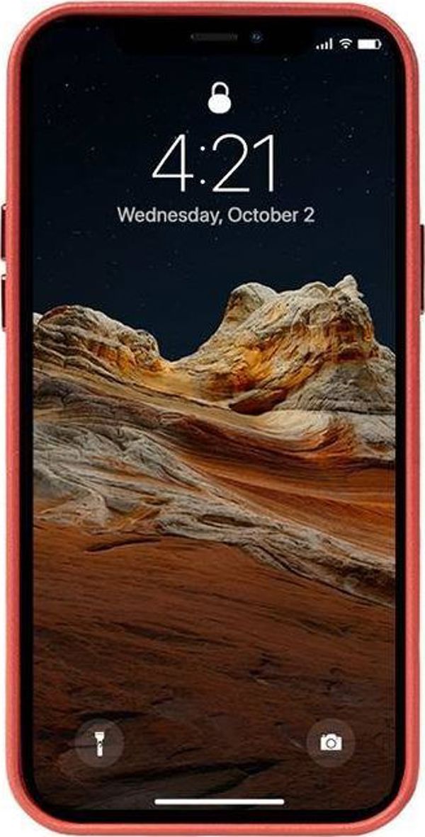 Crong Crong Essential Cover - Θήκη από οικολογικό δέρμα iPhone 12 Pro Max (κόκκινο)