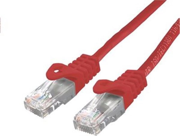 C-Tech C-TECH καλώδιο patchcord Cat6, UTP, κόκκινο, 0,5m