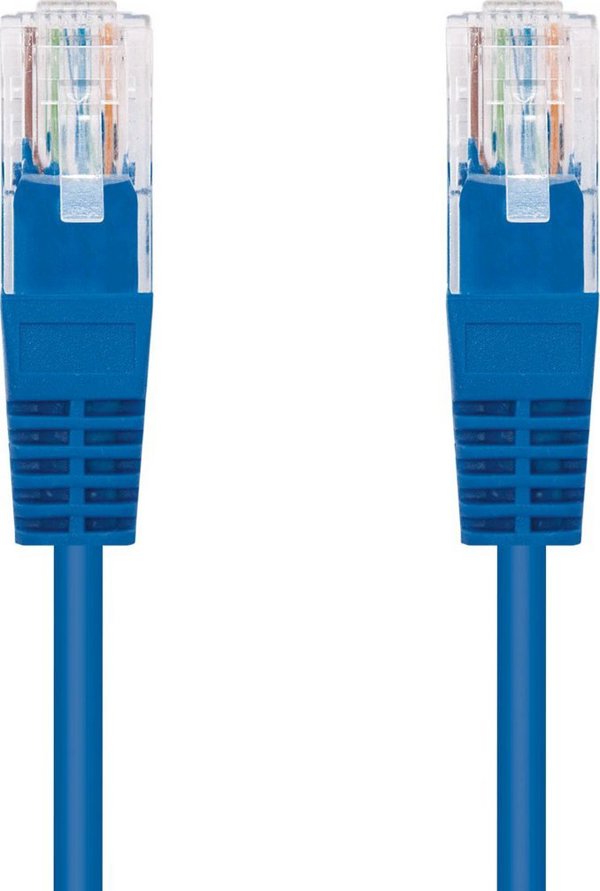 C-Tech C-TECH καλώδιο patchcord Cat5e, UTP, μπλε, 0,5m