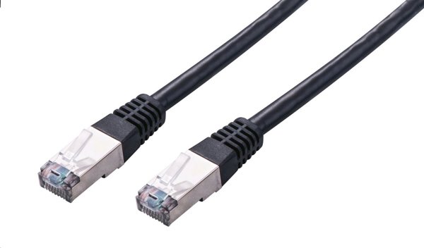 C-Tech C-TECH kabel patchcord Cat5e, FTP, černý, 2m
