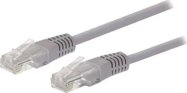 C-Tech Patchcord Cat5e UTP, 1m, Γκρι