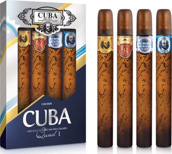 Cuba SET Quad Ανδρικό Άρωμα Gold, Royal, Winner & Shadow 4x35ml