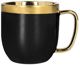 Cup with a spoon Homla SINNES Matt Black, 280 ml
