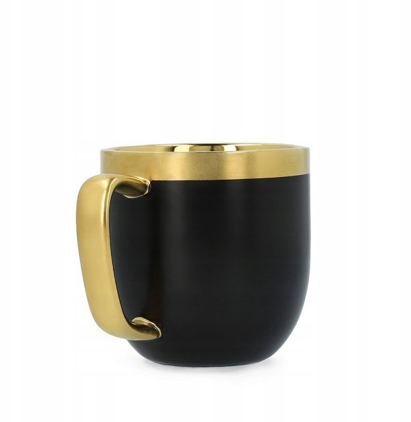 Cup with a spoon Homla SINNES Matt Black, 280 ml