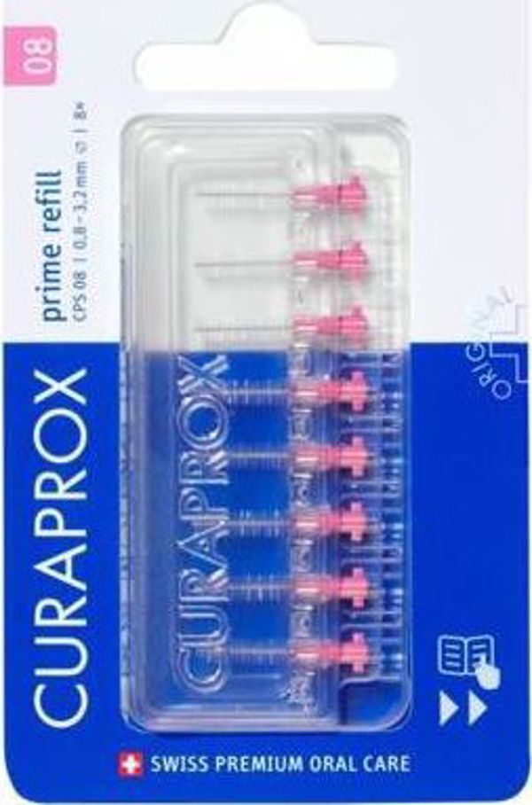 Curaprox Curaprox Prime Refill CPS 0,8 - 3,2 mm Βούρτσα για μεσοδόντια διαστήματα 8 τεμάχια