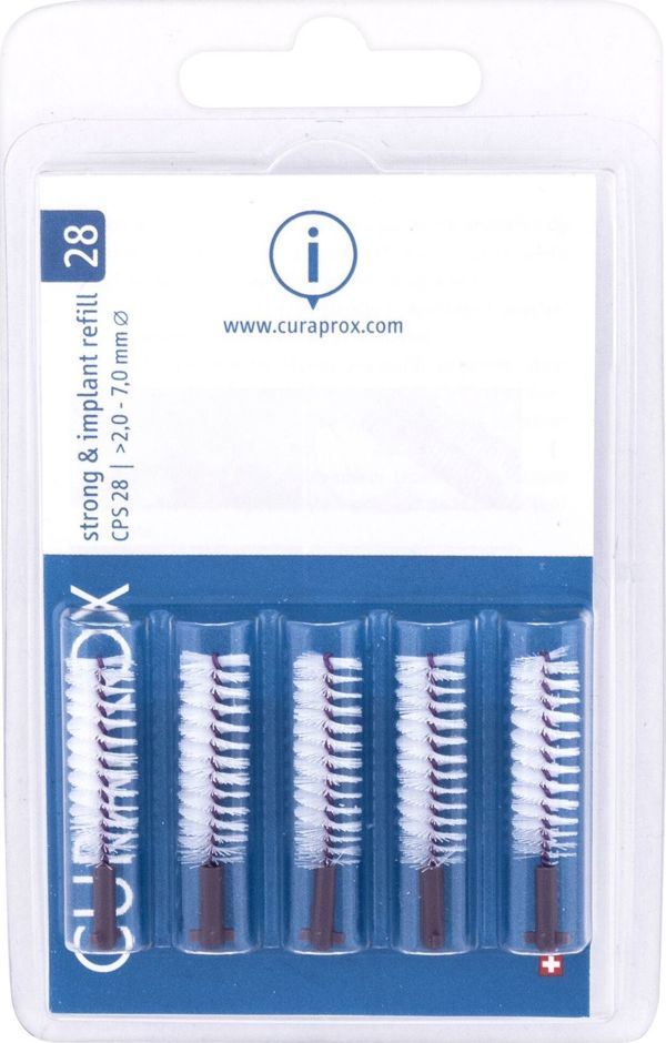 Curaprox Curaprox Strong & Implant Refill 2,0 - 7,0 mm Βούρτσα για μεσοδόντια διαστήματα 5 τεμ