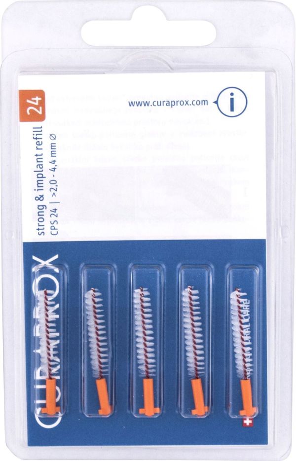 Curaprox Curaprox Strong & Implant Refill 2,0 - 4,4 mm Ανταλλακτικά για μεσοδόντια βουρτσάκια 5 τεμ