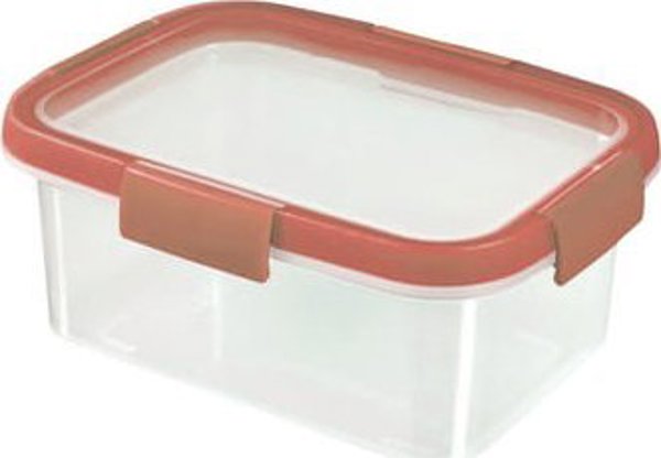 Curver Smart Fresh Δοχείο Τροφίμων Ορθογώνιο, 1.2L, Μέντα/Ανοιχτό Γκρι/Ροδακινί