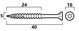 CUTTERS 5,0X40 DFH ZIN(200)
