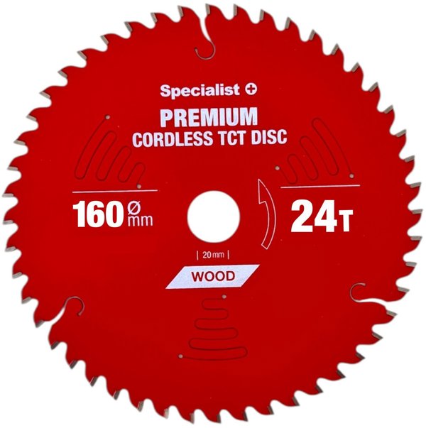 Δίσκος κοπής 160x24Tx20mm, Ασύρματο PREMIUM, SPECIALIST+