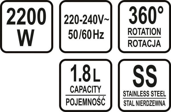 Βραστήρας Yato W-68172 Ασημί