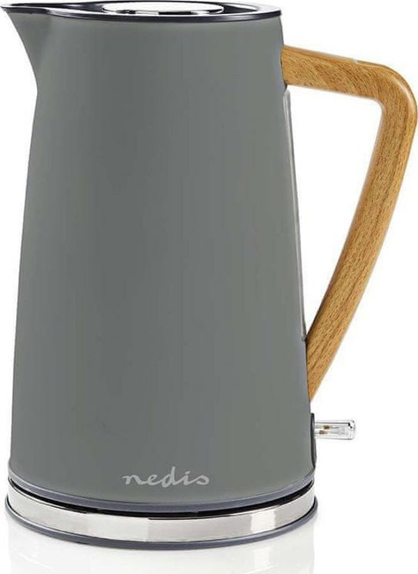Βραστήρας Nedis Nedis KAWK510EGY ηλεκτρικός βραστήρας 1,7 l 2200 W Γκρι