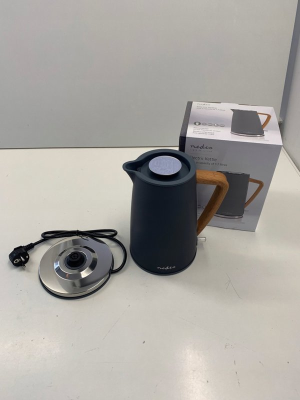 Βραστήρας Nedis Nedis KAWK510EGY ηλεκτρικός βραστήρας 1,7 l 2200 W Γκρι
