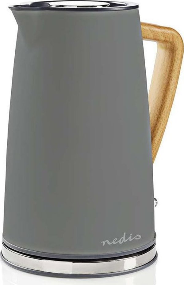 Βραστήρας Nedis Nedis KAWK510EGY ηλεκτρικός βραστήρας 1,7 l 2200 W Γκρι