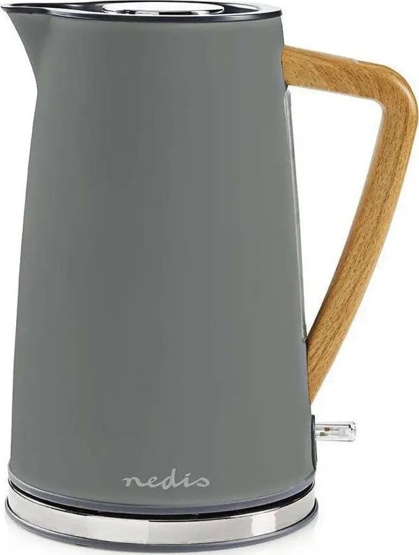 Βραστήρας Nedis Nedis KAWK510EGY ηλεκτρικός βραστήρας 1,7 l 2200 W Γκρι