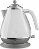 Ηλεκτρικός βραστήρας DELONGHI Virdulys KBOC2001W, 3000 W, 1.7 L, Ανοξείδωτο ατσάλι, Περιστρεφόμενη βάση 360°, Λευκός