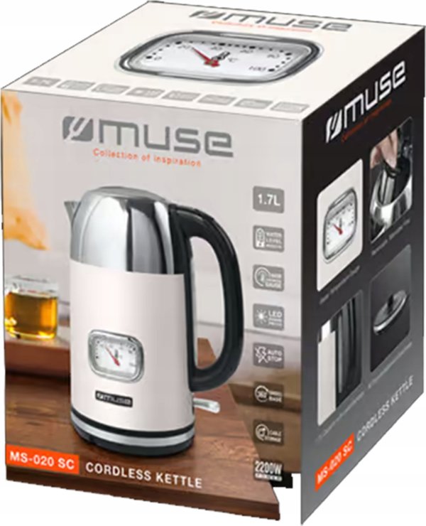 Βραστήρας Muse CZAJNIK MUSE MS-020SC ΑΣΥΡΜΑΤΟΣ 2000W