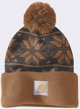 Σκουφάκι Carhartt Πλεκτό Jacquard Beanie Καφέ