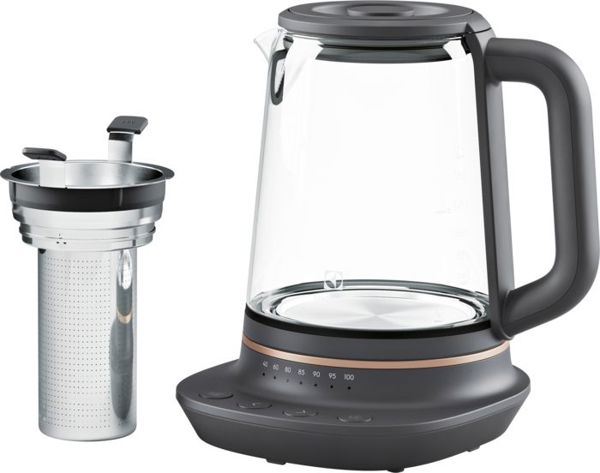 Βραστήρας Electrolux Explore 7 E7GK1-8BP, Γυάλινος, Με Έλεγχο Θερμοκρασίας, 2400W, Μαύρος