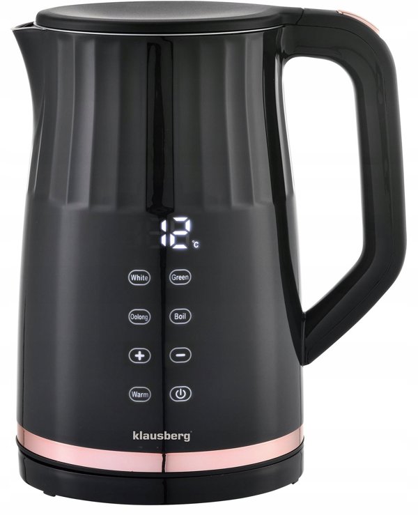 Ηλεκτρικός Βραστήρας Klausberg KB-7896 1,7L με LED Φωτισμό και Ρύθμιση Θερμοκρασίας
