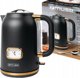 Βραστήρας Muse MS-030BC 2000W 1.7L, Περιστρεφόμενη Βάση, Μαύρο Χρώμα
