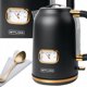 Βραστήρας Muse MS-030BC 2000W 1.7L, Περιστρεφόμενη Βάση, Μαύρο Χρώμα