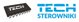 Tech-Sterowniki Αισθητήρας Ενσύρματος Δωματίου C-7P, Μαύρος