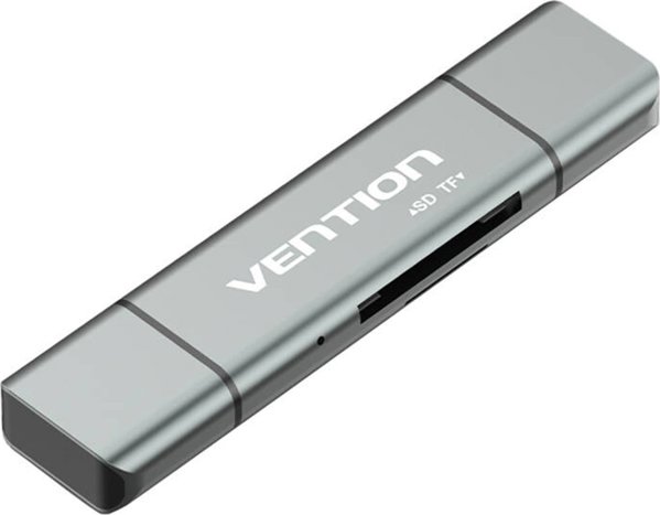 Πολυλειτουργικός Αναγνώστης Καρτών USB2.0 Vention CCJH0 Γκρι
