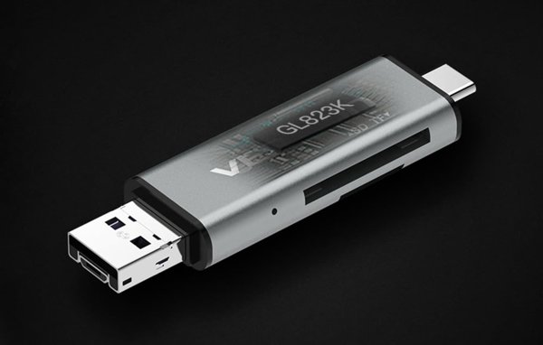 Πολυλειτουργικός Αναγνώστης Καρτών USB2.0 Vention CCJH0 Γκρι