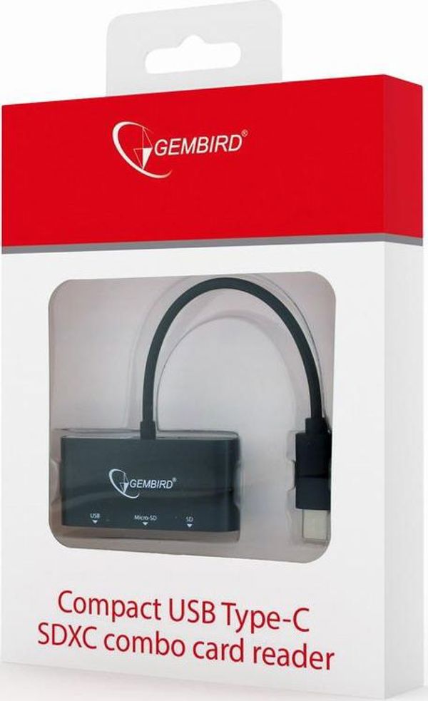 Αναγνώστης Gembird USB-C (UHB-CR3-02)