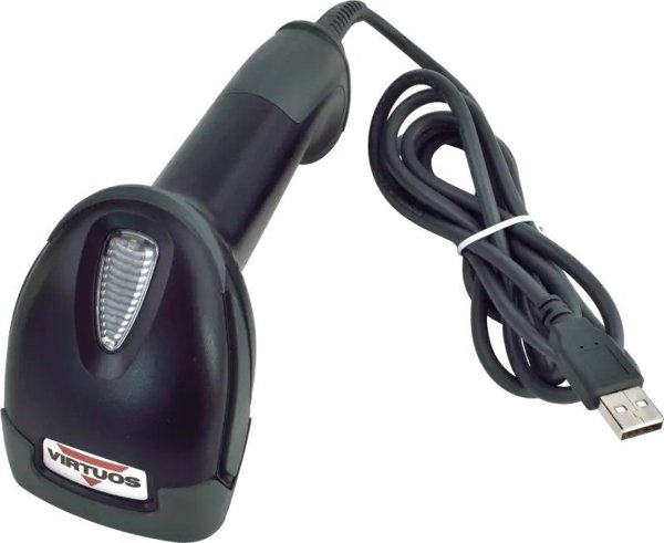 Σαρωτής γραμμωτών κωδίκων Virtuos Virtuos laserová čtečka HT-900A, USB (emulace klávesnice/RS232), černá