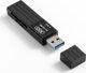 Αναγνώστης καρτών μνήμης XO XO DK05B 2σε1 USB 3.0, μαύρο