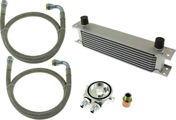 D1Spec_D Chlodnica Oleju TurboWorks 9-rzedowa 260x70x50 AN10 Silver
