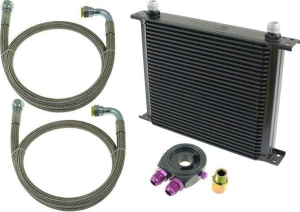 D1Spec_D Ψυγείο Λαδιού TurboWorks 30 Σειρών 260x235x50mm AN10 Μαύρο