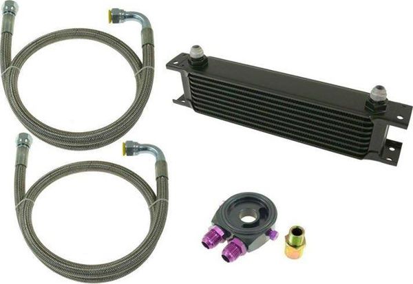 Ψυγείο Λαδιού TurboWorks D1Spec_D 7 Σειρών 260x50x50mm AN10 Μαύρο